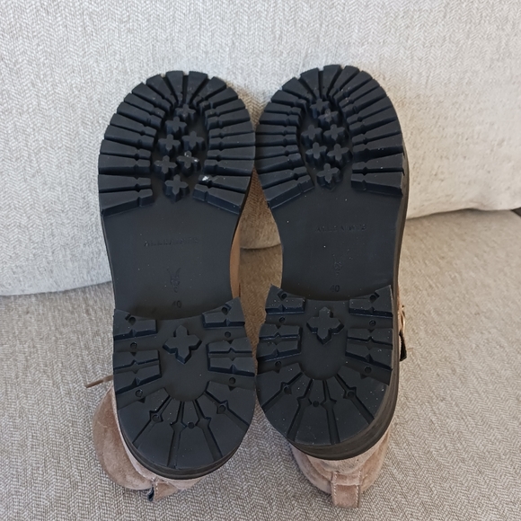 Allsaints Paulina suede leather combat boots - Picture 8 of 12